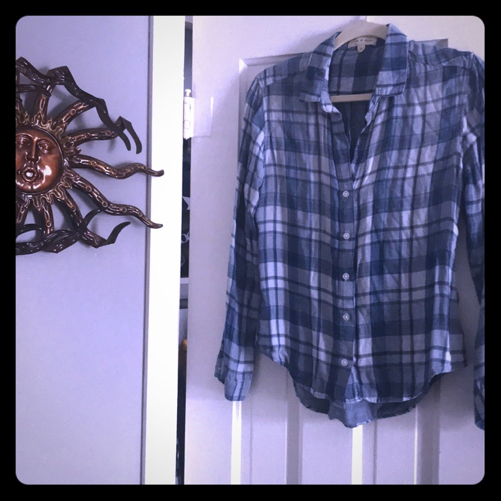 Small Blue Flannel (long)